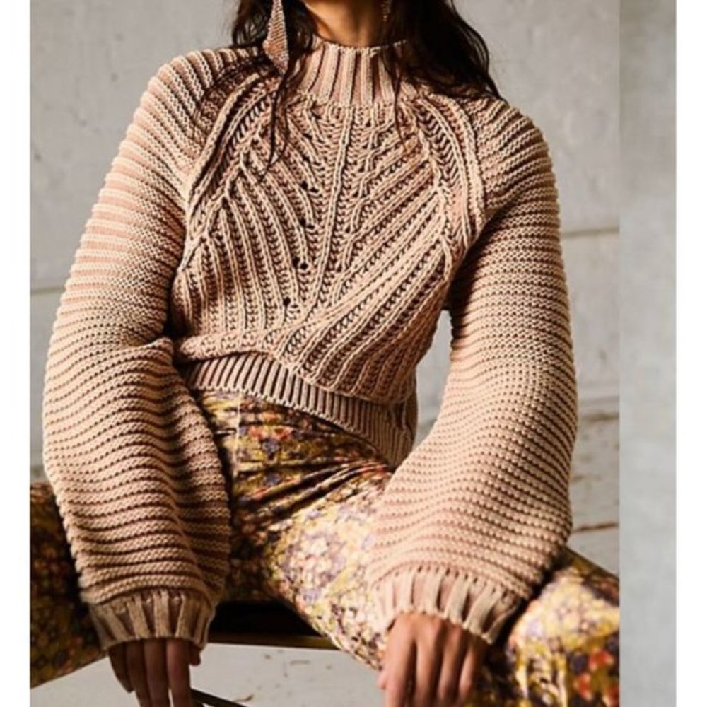COPY - Free People Sweetheart Chunky Knit Sweater - Size XS